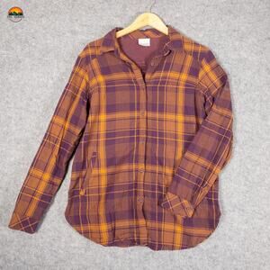 Columbia Sportswear Company Button-Up Shirt Multicolor Plaid Women's Large
